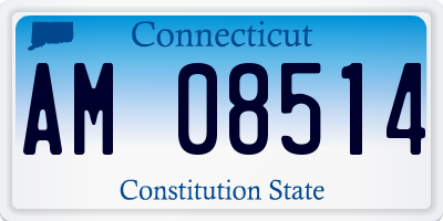 CT license plate AM08514