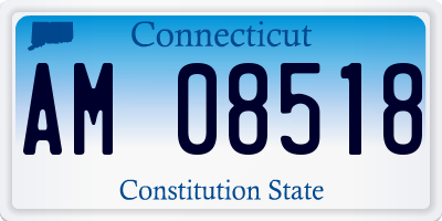 CT license plate AM08518