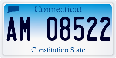 CT license plate AM08522