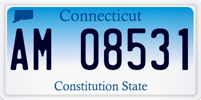 CT license plate AM08531