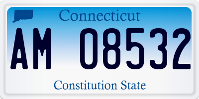 CT license plate AM08532