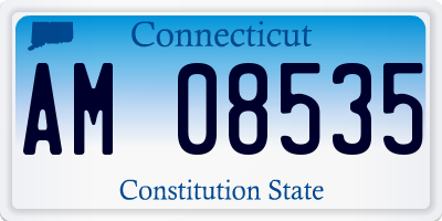 CT license plate AM08535