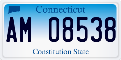 CT license plate AM08538