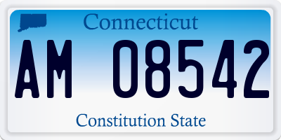 CT license plate AM08542