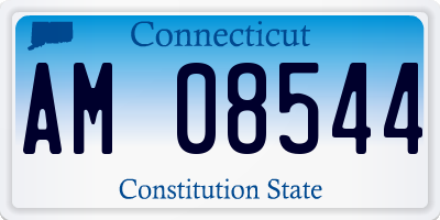 CT license plate AM08544