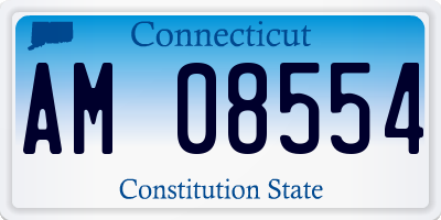 CT license plate AM08554