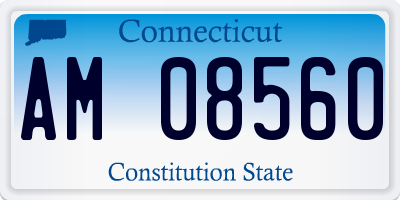 CT license plate AM08560