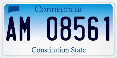 CT license plate AM08561