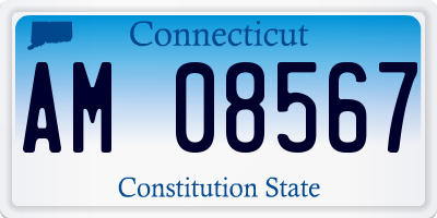 CT license plate AM08567