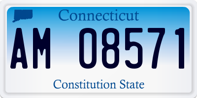 CT license plate AM08571