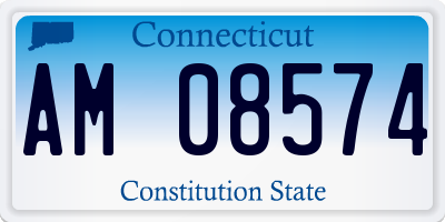 CT license plate AM08574