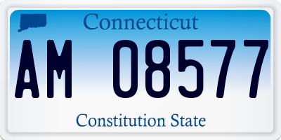CT license plate AM08577