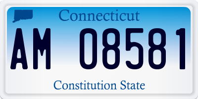 CT license plate AM08581