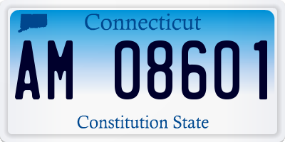 CT license plate AM08601
