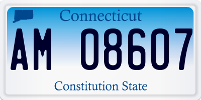 CT license plate AM08607