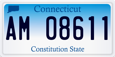 CT license plate AM08611