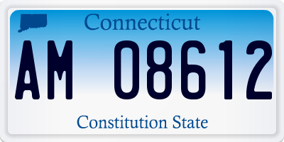 CT license plate AM08612