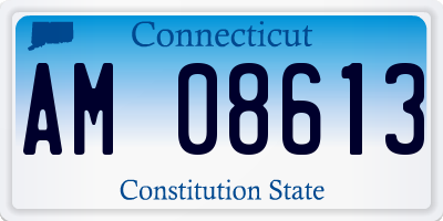 CT license plate AM08613