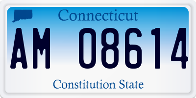 CT license plate AM08614