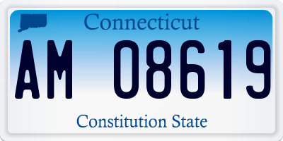 CT license plate AM08619
