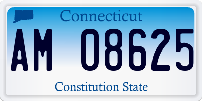 CT license plate AM08625
