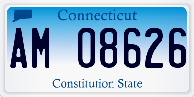 CT license plate AM08626