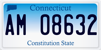 CT license plate AM08632