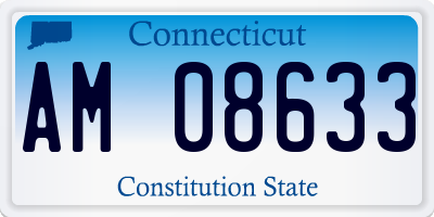 CT license plate AM08633