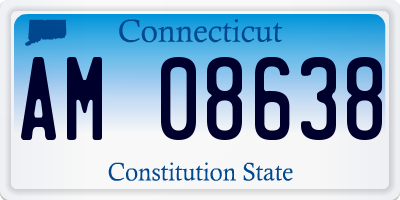 CT license plate AM08638