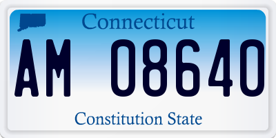 CT license plate AM08640