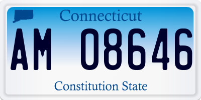 CT license plate AM08646
