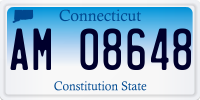 CT license plate AM08648