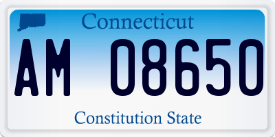 CT license plate AM08650