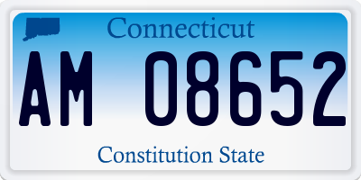 CT license plate AM08652