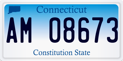 CT license plate AM08673