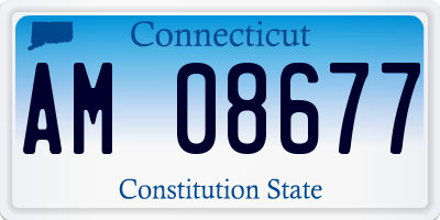 CT license plate AM08677