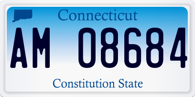 CT license plate AM08684