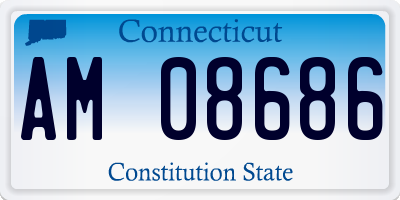CT license plate AM08686