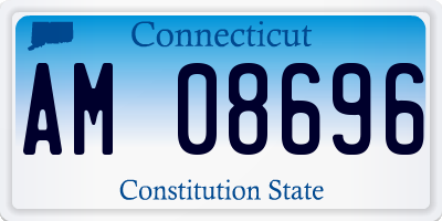 CT license plate AM08696
