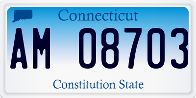 CT license plate AM08703