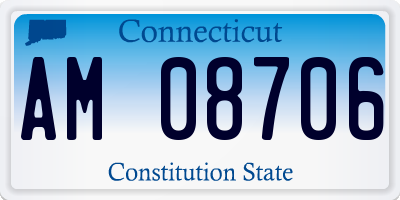 CT license plate AM08706