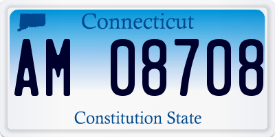 CT license plate AM08708