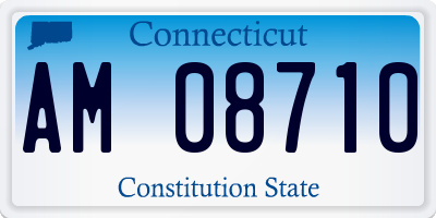 CT license plate AM08710