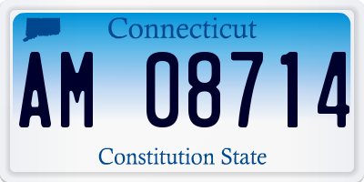 CT license plate AM08714