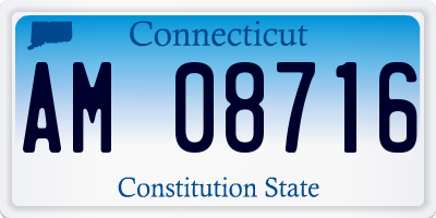 CT license plate AM08716