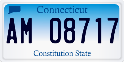 CT license plate AM08717