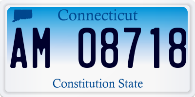 CT license plate AM08718