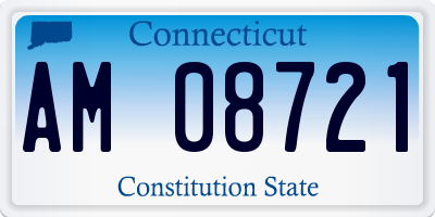 CT license plate AM08721