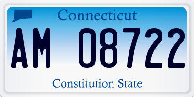 CT license plate AM08722