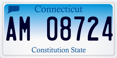 CT license plate AM08724